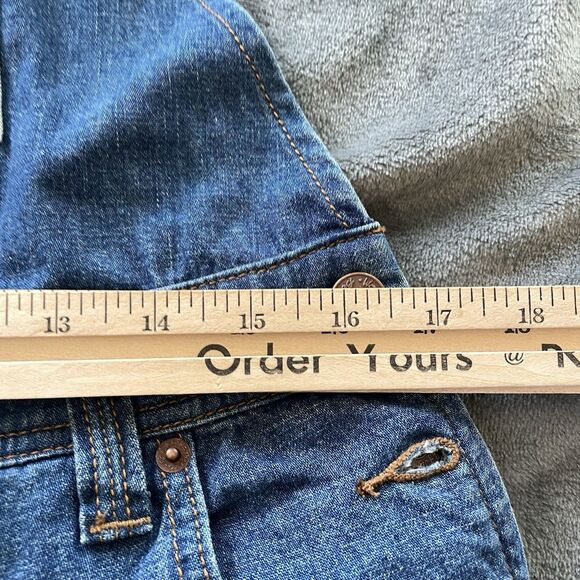 We the Free Free People Denim Overalls Womens Small Patched Carpenter Boho Retro - Picture 12 of 14